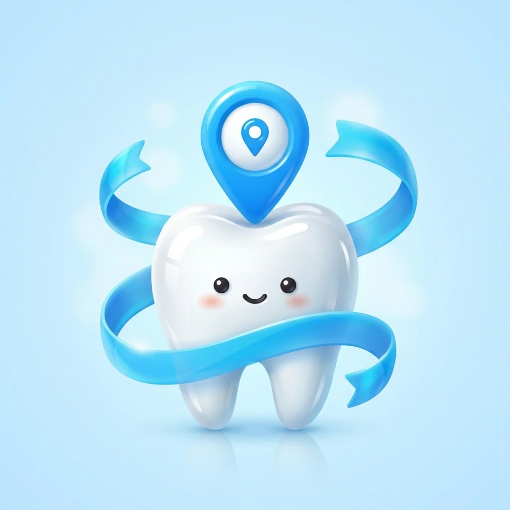 Dental Clinic Location Mascot